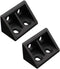 Hiaqkgh Furniture Corner Brackets, for Shelves, Cabinets, Tables 2 Pack