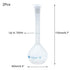 Sscon 2Pcs 100ml Plastic Lab Volumetric Measuring Flasks with Snap Caps