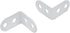 20pcs Heavy Duty Iron L Bracket Joint Right Angle Bracket for Floating Shelf Wood Table Top, White (29x29x18mm)