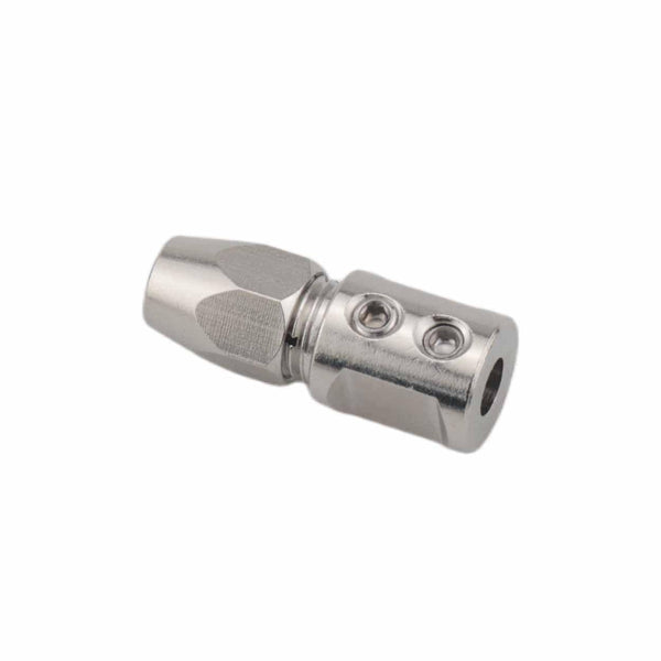 Ruiwaer Model Electric Boat Drive Shaft Connection Latch Silver 4x5mm Positive Flexible Collet