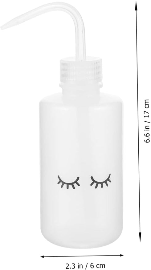 Incense Spoon 4pcs Eyelash Elbow Bottle Multi-function Plastic Bottles Eyelashes Cleaning Bottles Wash Bottle White Indoor Auxiliary Eyelashes Washing Bottle Eyelash Cleaning Tool by OFFSCH