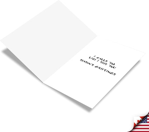 NobleWorks 12 Funny Jesus Christmas Cards with Envelopes, Adult Humor Greeting Cards, Boxed Xmas Stationery