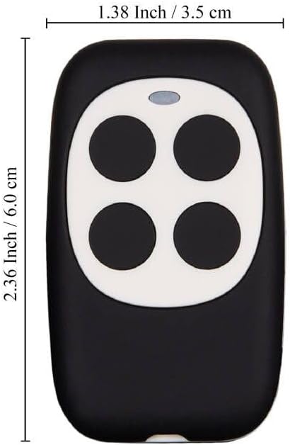 XIHADA Programmable 4-Buttons 280MHZ-868MHZ (1 3) Universal Garage Door Opener Remote Universal Gate Remote Control
