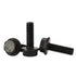 M6 x 20mm Flanged Hex Head Bolts, Full Thread Alloy Steel Screws, Black Oxide Finish, Quantity 25
