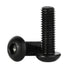 1/4-20 x 3/4" Button Head Socket Cap Screws, Allen Socket Drive, Black Oxide, Alloy Steel, 25 PCS
