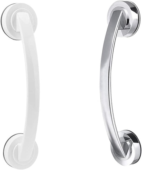 NGCG 1PC Wall Suction Cup Grab Bar Self-Adhesive Hook Assist Bar Bath Shower Pull Securely Attached Grab Bar Support