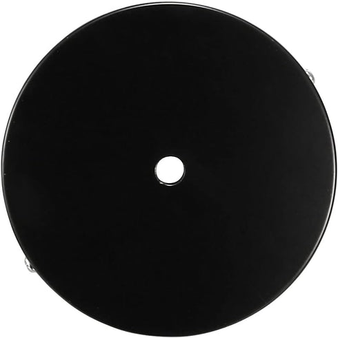 120mm 4.7Inch 3Pcs uxcell Retro Light Canopy Kit Wall Sconce Lamp Plate Fixture Black
