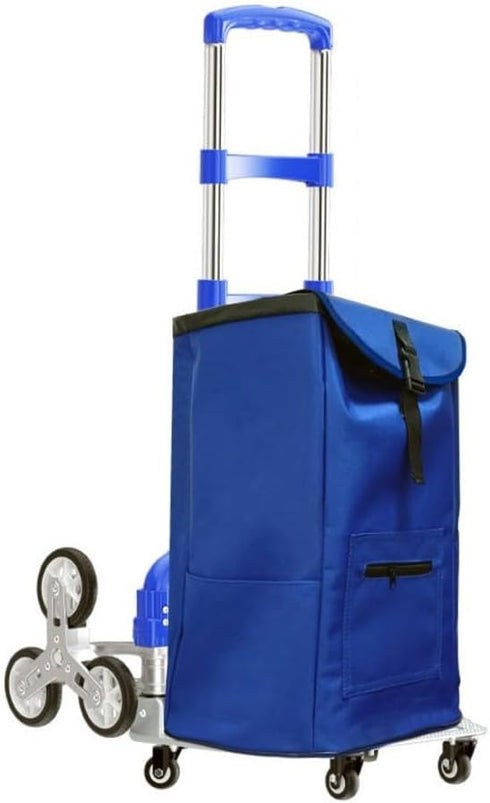 Generic Ultra-Lightweight 42L Stair-Climbing Shopping Cart Bag for Removable Insulated Liner, Foldable Waterproof