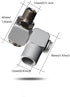 4Pcs Air Tool Swivel Fitting, 1/4 Inch NPT Industrial Swivel 360 Degree Air Hose Connector, Portable Air Tool Adapter