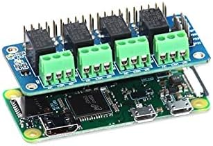 Relay 4 Zero 3V 4 Channel Relay Shield for Raspberry Pi, HAT Expansion Relay Board for Raspberry Pi