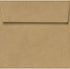 LUXPaper 50 Qty Square Invitation Envelopes, Peel & Press, 3 1/4" x 3 1/4", Grocery Bag Brown, 70lb. Text