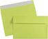 JAM PAPER A9 Colored Invitation Envelopes - Ultra Lime Green Peel & Seal Closure 100/Pack