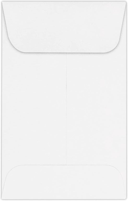 LUXPaper #1 Coin Envelopes | 2 1/4" x 3 1/2" | Bright White | 500 Qty