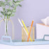 Gold Metal Pen Holder for Desk, Makeup Brushes Cup, Pencil Holders, Office & Home Organizer