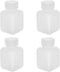 Othmro 10pcs 40ml/1.4oz Plastic Lab Chemical Reagent Bottles, 16mmx60mm(IDxH) Square Wide Mouth Liquid/Solid Sample