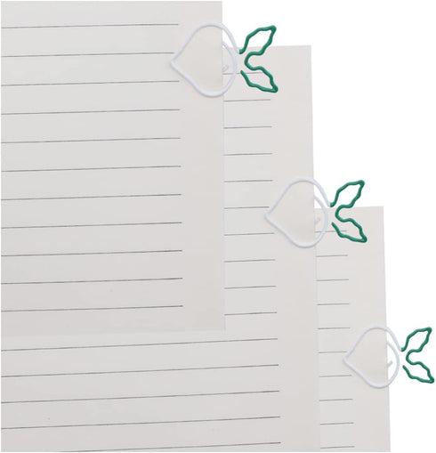 Gullor Cute Paper Clips, Vegetable Shape, Memo Clips, Shaped Bookmarks, Radish, 20 Pieces