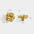 SANCHAKOU 2 Pack Cabinet Knobs Shoe Cabinet Wardrobe Door Flower Handle Bedside Cabinet Cabinet Camellia Copper Handle