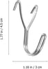 50pcs 2.5-inch Homoyoyo Small Metal Pegboard Hooks J Shaped Utility Hooks for Kitchen Utensils Tool Bench Display