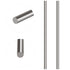 Glarks 2Pcs Stainless Steel Straight Solid Metal Round Rod, 6.35mm x 356mm for DIY RC Model Car, Helicopter