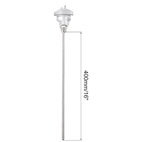 MECCANIXITY PT100 1/2" NPT RTD Thermocouple, Stainless Steel Temperature Sensor Probe -50 to 420C, 8x400mm