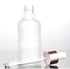 100ml/3.4oz Frosted Glass Dropper Bottles, 2 Pack Essential Oil and Perfume Sample Containers with Rose Gold Lids