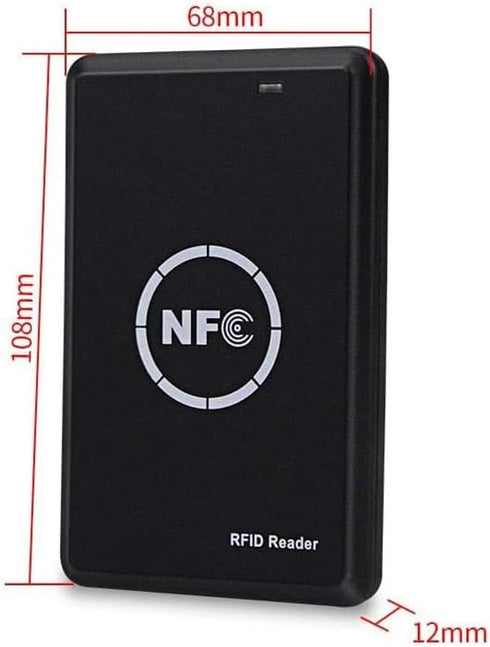 Godely 125khz 13.56Khz RFID NFC Reader Writer,Handheld Key fob Smart Reader Writer,Copier,ICID Dual Band Usage,LED