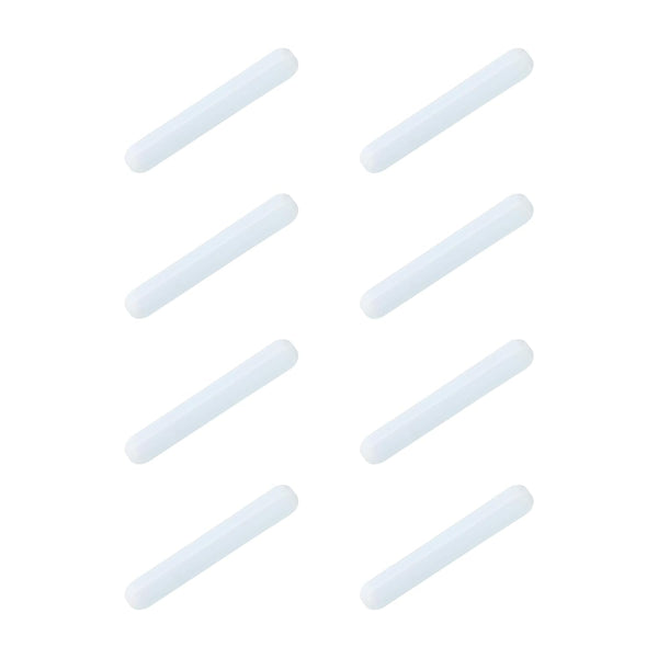 MECCANIXITY Magnetic Stirrer Mixer Stir Bar Rod, 40mm/1.57" Cylinder Shape PTFE Coating Magnet for Laboratory (8Pcs)