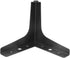 Phefop (13 (1.8mm Iron Electroplated Furniture Cabinet Leg, Stable Triangular Structure with Anti Skid Wear Leg Pads