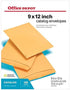 Office Depot Catalog Envelopes | 9in. x 12in. | Brown | Pack Of 100 | 77671