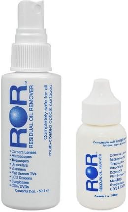 SRYLED ROR Optical Lens Cleaner 2 oz Spray Bottle and 1 oz Dropper
