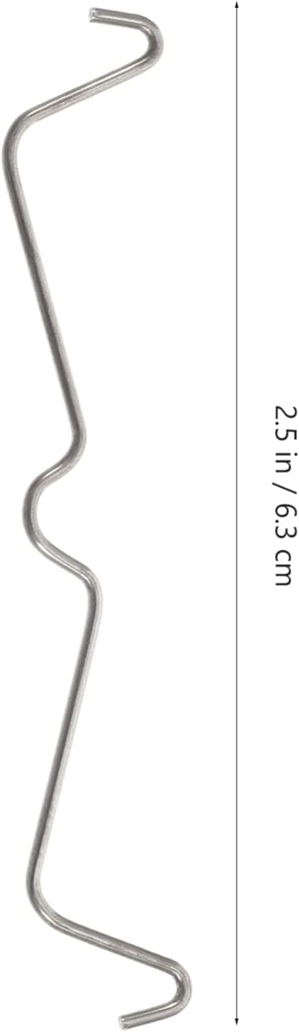 DOITOOL 100pcs Tools Accessories, Shelving Buckle for Clips Hook Various Peg Steel Locks Hooks Organizing Accessories Stainless Locking Fixer Securing Board Fixing Assortment Organizer by DOITOOL