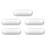 5Pcs 5x15mm PTFE Magnetic Stirrer Mixer Type C Stir Bars, Laboratory PTFE Stirring Rod