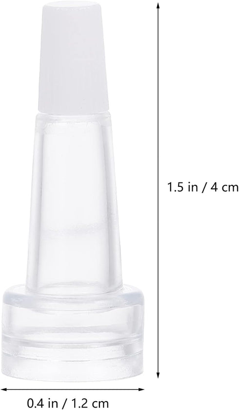 Beaupretty 100Pcs Glass Dropper Cap Serum Vial Trumpet Dropper Head Cap Eye Dropper Bottle Cap for Travel Test Sample Perfume Bottle by Beaupretty