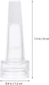 Beaupretty 100Pcs Glass Dropper Cap Serum Vial Trumpet Dropper Head Cap Eye Dropper Bottle Cap for Travel Test Sample Perfume Bottle by Beaupretty
