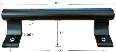 WANLIAN Aluminum Alloy Sliding Door Handle for Balcony Glass, Bathroom, Closet Metal Modern Handle