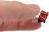JAM PAPER Colorful Extra Small Binder Clips, 3/5 Inch (15 mm), Red, 30/Pack
