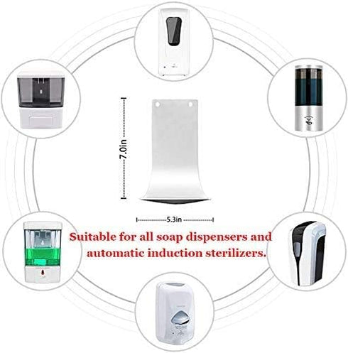 HHHKKK 5PCS Drip Tray for Wall Mounted Soap Dispenser, Prevent Dripping and Spraying, Dispenser Stand, Water Tray