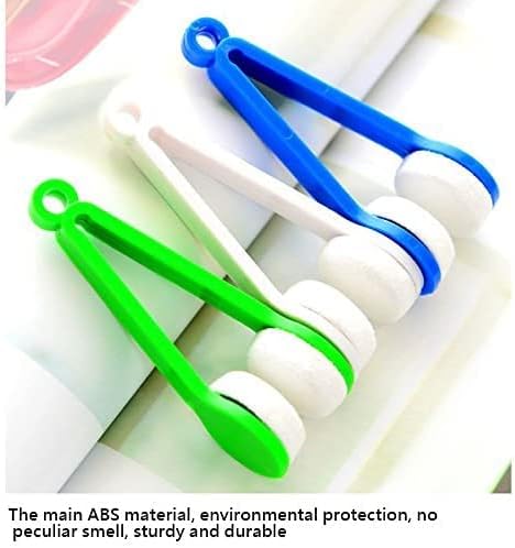 Generic design5Pcs Professional Spectacle Glass Cleaner Mini Sun Glasses Brush Eyeglass Microfiber Brush Portable
