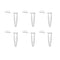 500PCS 1.5ml Microcentrifuge Tube, Snap Plastic Test Tube with Clear Scale for Laboratory