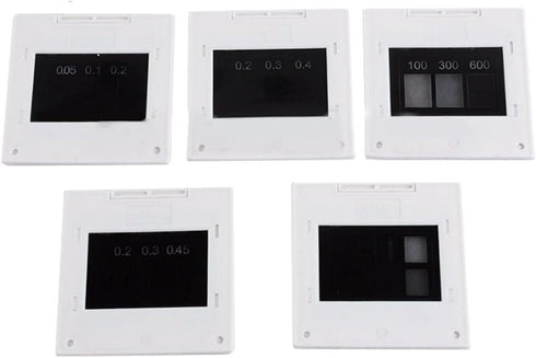 Drawup Set Interference Diffraction Grating with Circular Single and Double Slit Patterns, Multiple Line Mesh