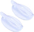 2Pcs White Self-adhesive Cupboard Handles, Modern Minimalism Cabinet Pulls for Drawer, Refrigerator Door, Easy