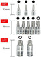 XZN 10 Pieces Triple Square Spline Bit Socket Set, 12 Point Tamper Proof, 4mm-18mm, S2 Steel, 1/2, 1/4, 3/8 Inch Drive