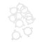 PRETYZOOM 10Pcs Lamp Adapter Converters Lampshade Reducing Rings for Indoor Lighting Fixtures