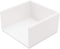 White Memo Holder, 3 x 3 PS Notepad Organizer, Sticky Notes Cube Holder for Home and Office