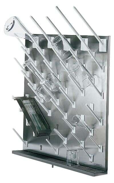 Cole-Parmer AO-67035-90 White Peg for Modular Stainless Steel Drying Racks, 4"L, Pack of 6
