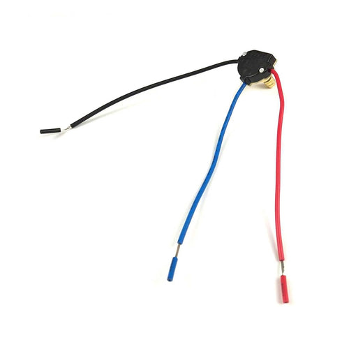 Zing Ear ZE-136M 3/8 Two Circuit 3-Way Rotary Button Switch, Brass Replacement Part for Lamps