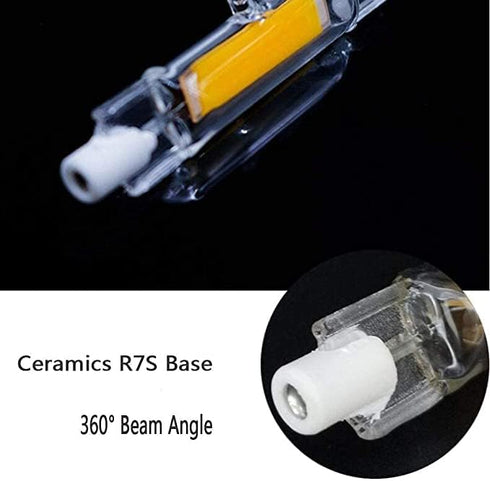 15W R7S LED Bulbs 4 Pack, 118mm 150W Halogen Equivalent, J-Type 120V Dimmable T3 R7s Base Double Ended Flood Light