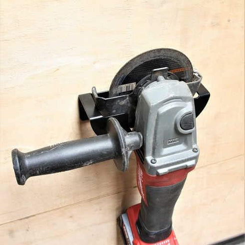 (Pack of 2) Black Wall Mount Bracket for 5inch Angle Grinder Holder Tool