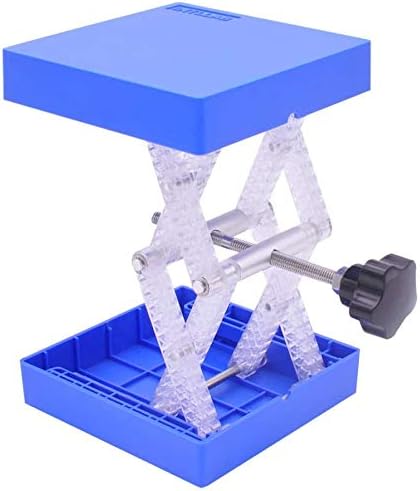 Laboratory Lift Stand Table Lab Jack (4" x 4") Lift Table, 20lbs Loading Bearing