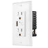 Zigbee Wall Outlet with USB - One Controlled, One Always On, Compatible with Google Assistant and Alexa